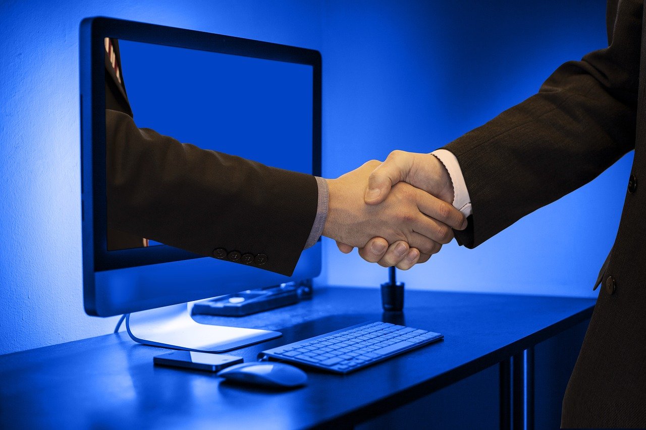 Представительство в суде handshake, hands, monitor
